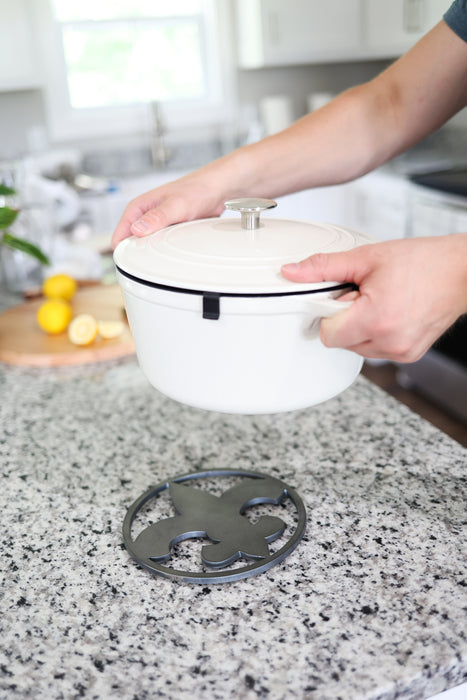 Fleur-de-lis Trivet Hot Plate Pot Holder