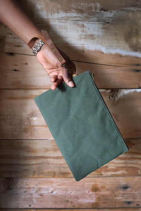 Canvas Clutch/Zippered Pouch