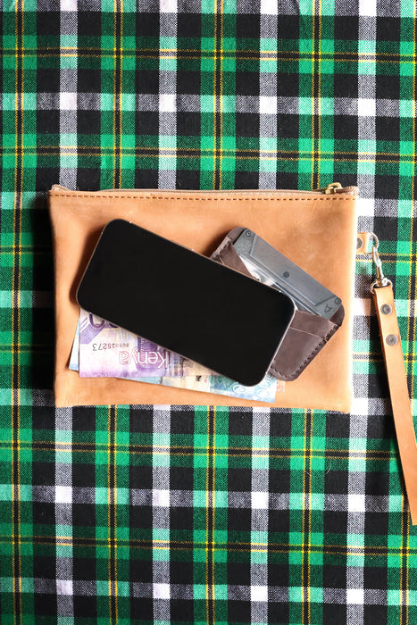 The Leather Clutch