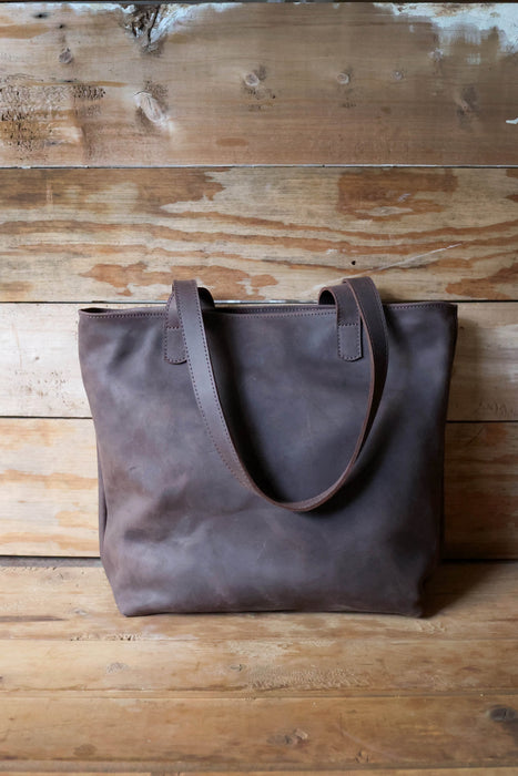Kilele Leather Market Tote
