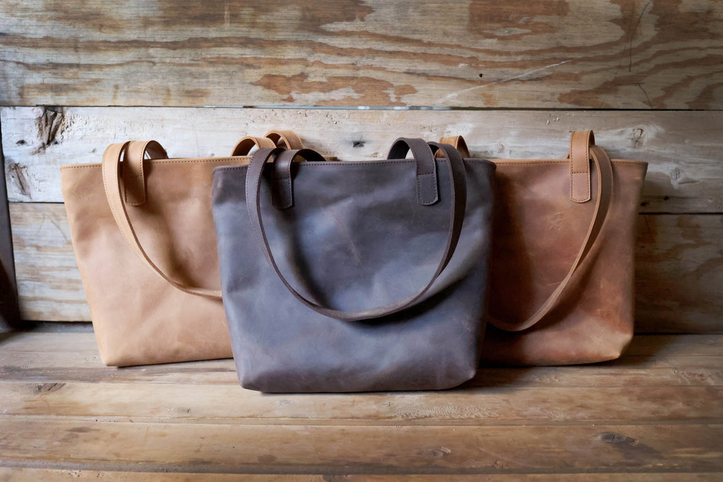Kilele Leather Market Tote