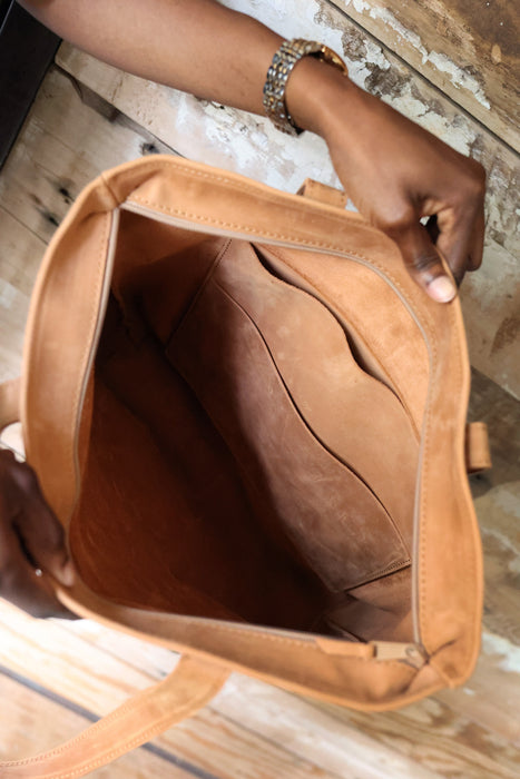 The Kilele Leather Day Tote