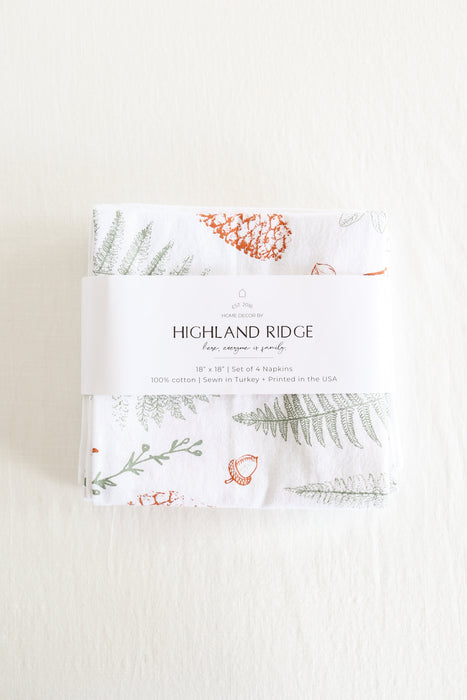 Forest Floor Napkins Set of 4