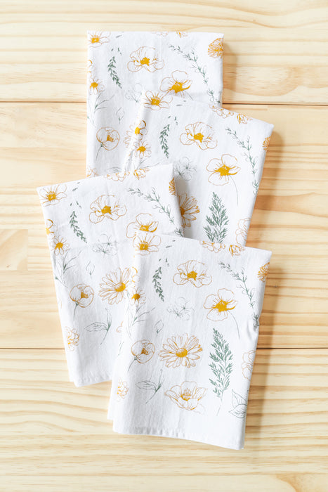 Flower Garden Napkins Set of 4