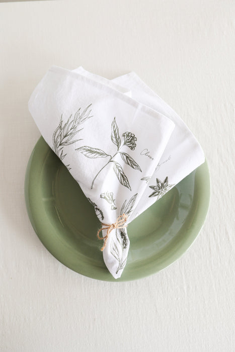Kitchen Herbs Napkins Set of 4