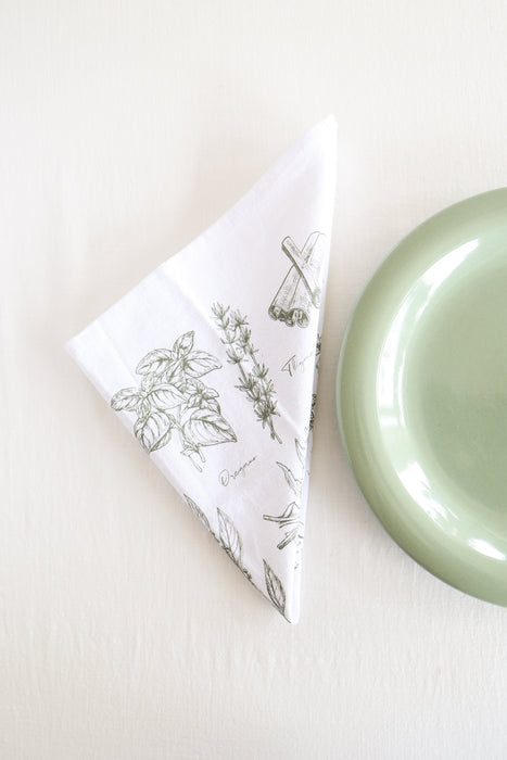 Kitchen Herbs Napkins Set of 4