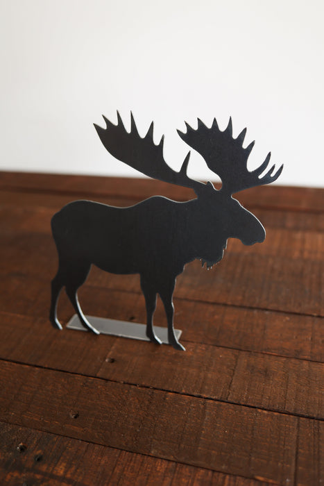 Moose Silhouette Woodland Statue