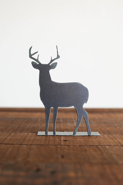 Buck Silhouette Woodland Statue