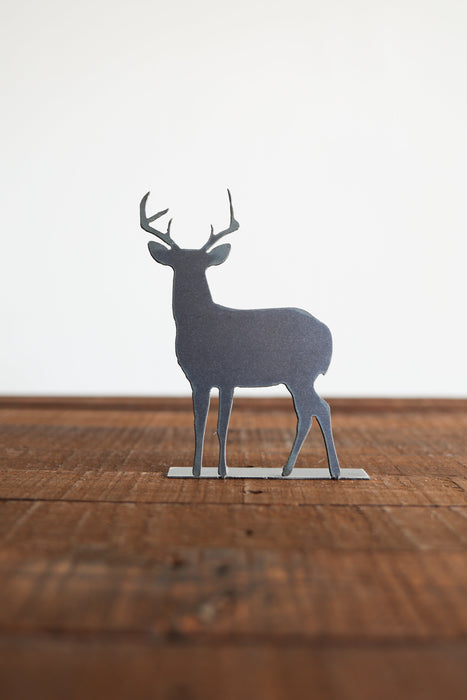 Buck Silhouette Woodland Statue