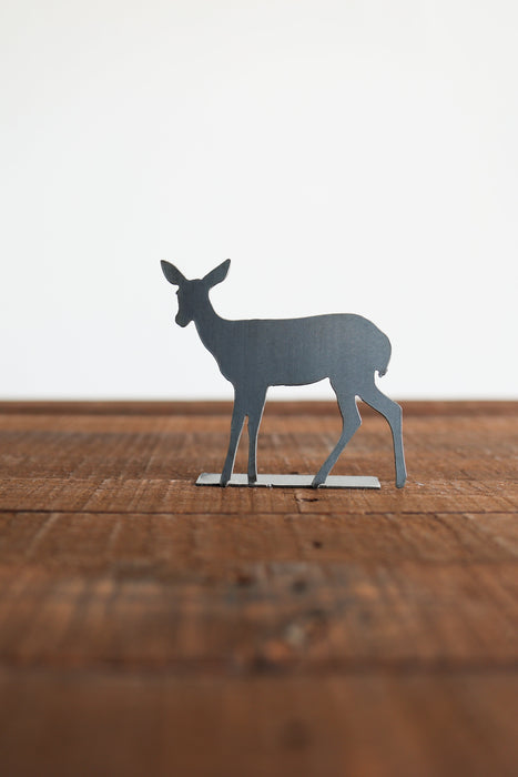 Doe Silhouette Woodland Statue