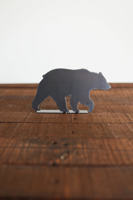 Bear Silhouette Woodland Statue