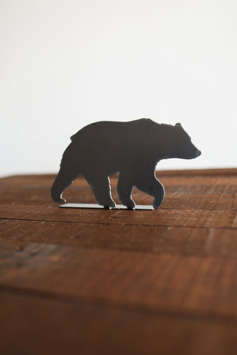 Bear Silhouette Woodland Statue
