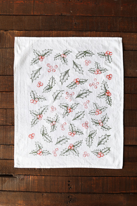 Holly Tea Towel