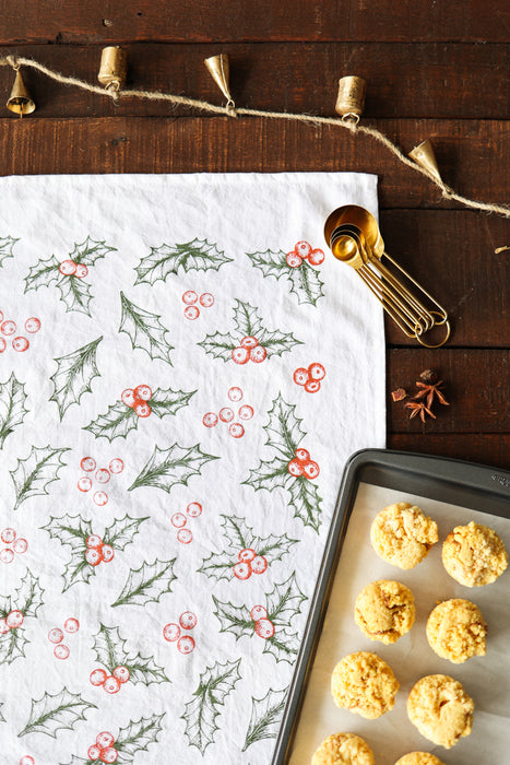 Holly Tea Towel