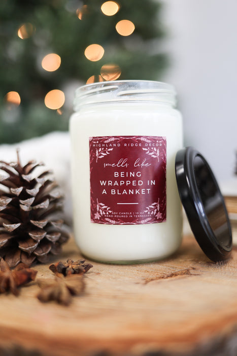 "Being Wrapped In A Blanket" Candle
