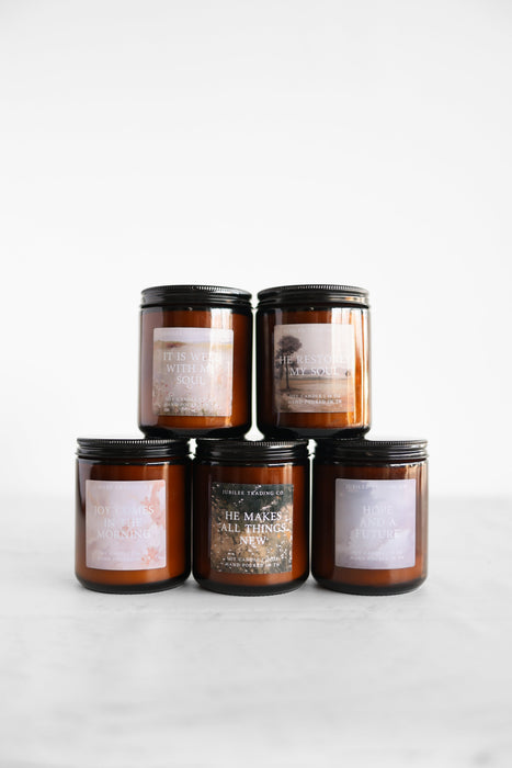 "Hope And A Future" Candle