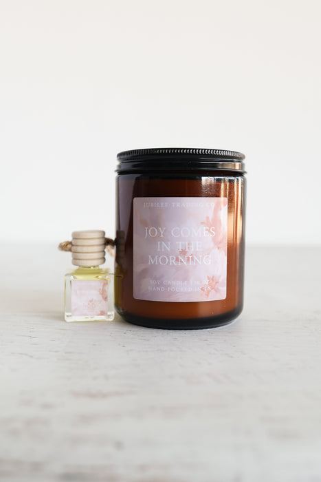 "Joy Comes In The Morning" Candle