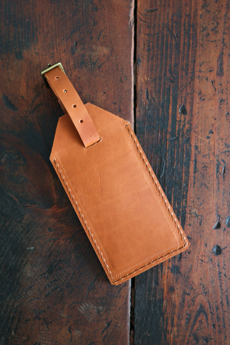 Cognac Luggage Tag