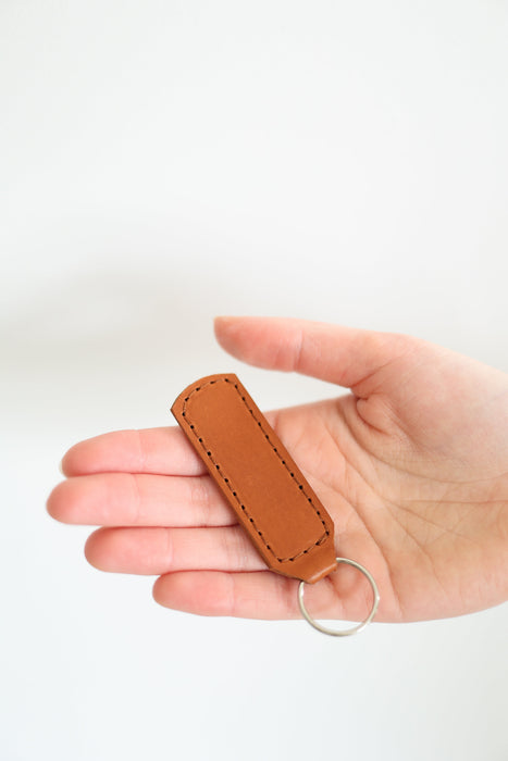 Monstera Plant Leather Keychain