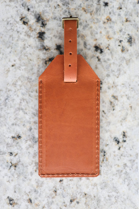 Cognac Luggage Tag
