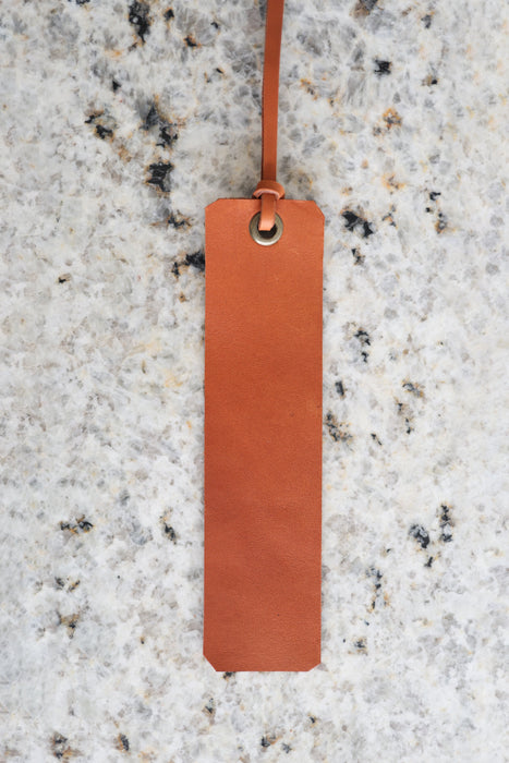 Cognac Leather Bookmark