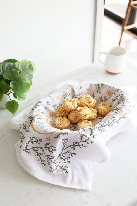 Home Sweet Home Cross-Stitch Tea Towel