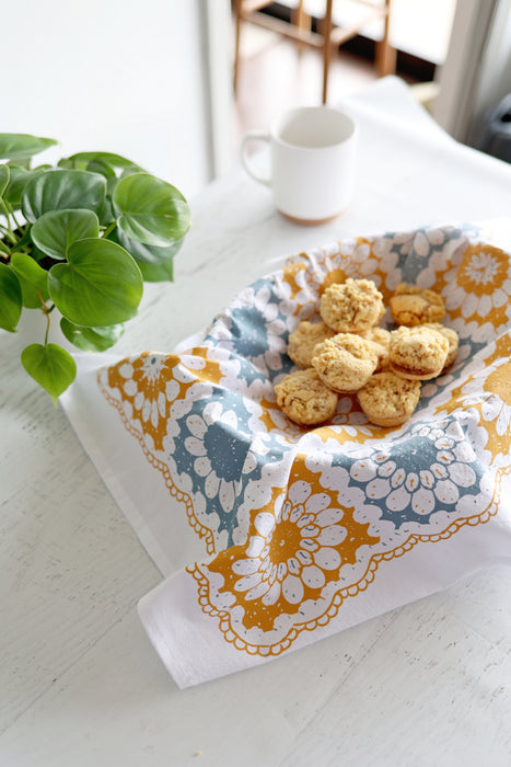 Crochet Granny Square Tea Towel