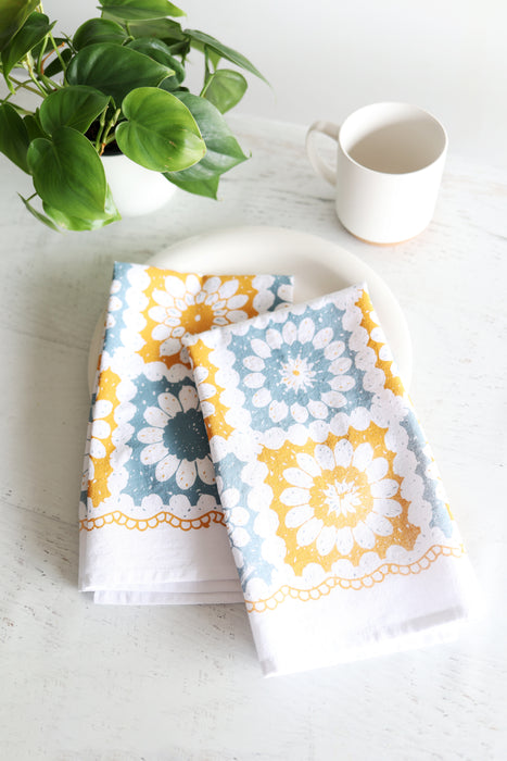 Crochet Granny Square Tea Towel