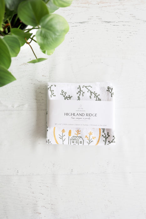 Home Sweet Home Cross-Stitch Tea Towel