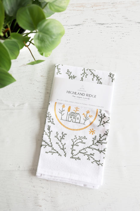 Home Sweet Home Cross-Stitch Tea Towel