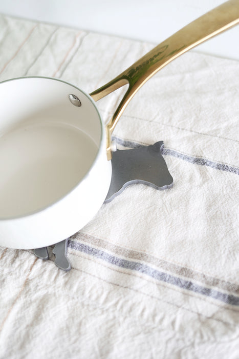 Cow Trivet Hot Plate Pot Holder