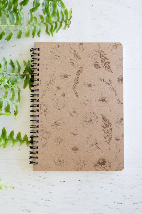 Flower Garden Notebook Journal