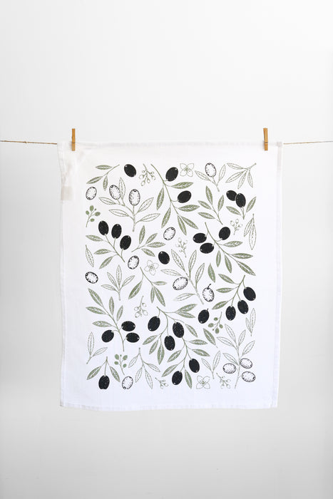 Olive Tea Towel