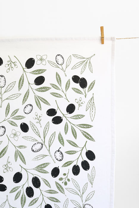 Olive Tea Towel
