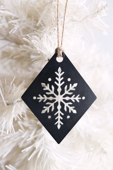 Snowflake Diamond Christmas Tree Ornament