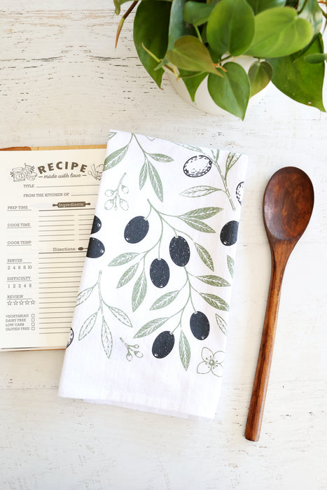 Olive Tea Towel