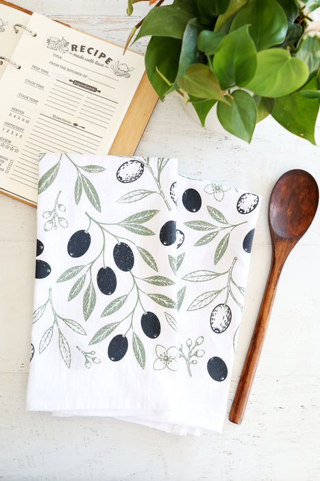 Olive Tea Towel