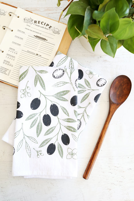 Olive Tea Towel
