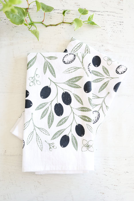 Olive Tea Towel