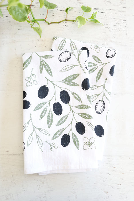 Olive Tea Towel