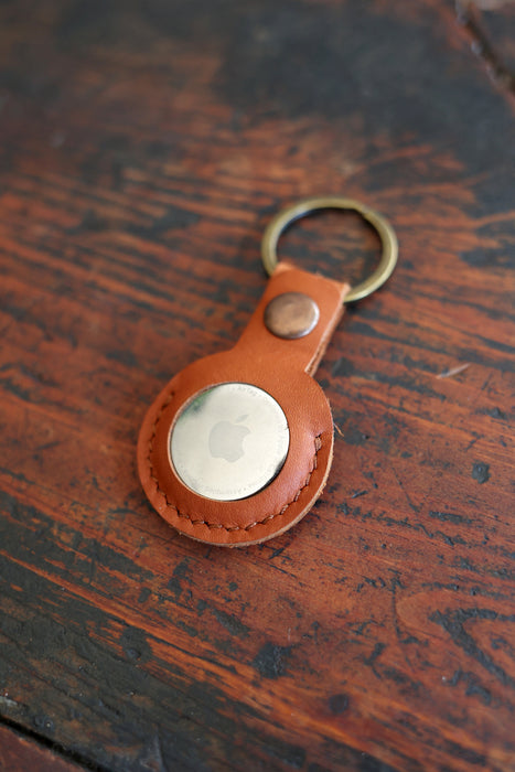 Custom Leather AirTag Keychain