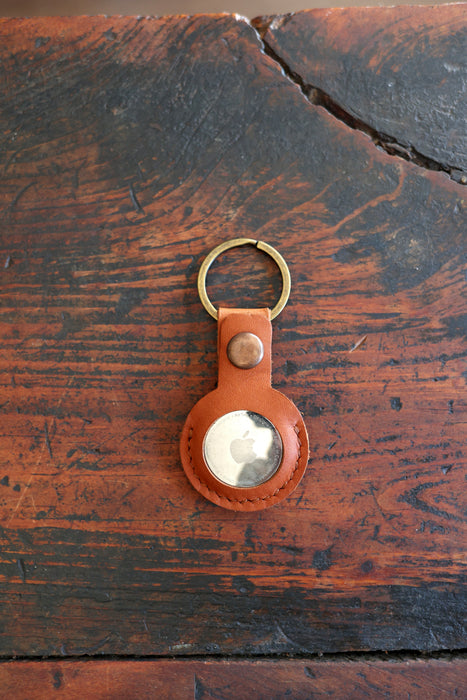 Leather AirTag Keychain