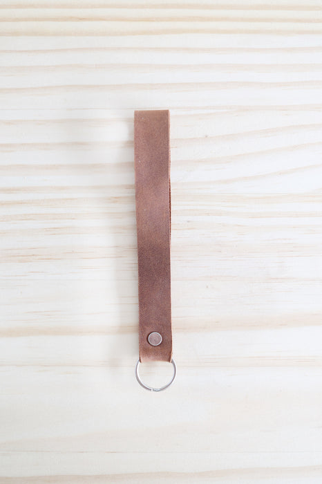 Leather Keychain Wristlet