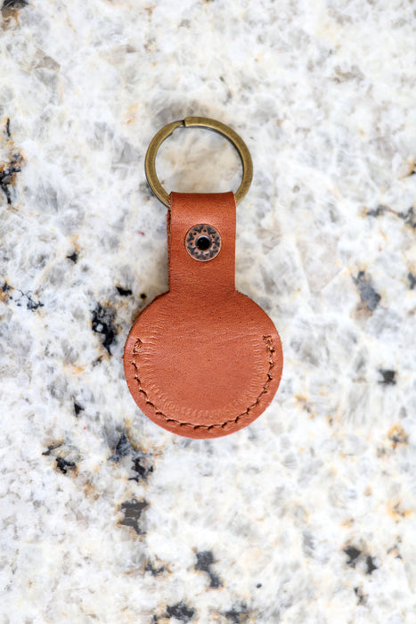 Custom Leather AirTag Keychain