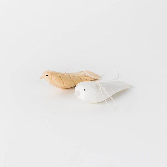 Hand-Carved Bird Ornament