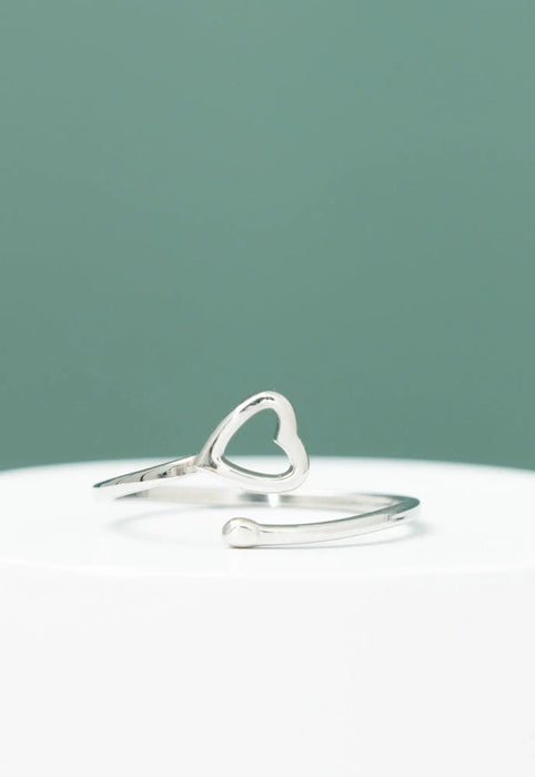 Ada Silver Heart Ring