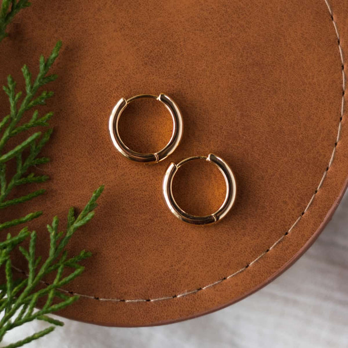 Everyday Gold Hinge Hoop Earrings