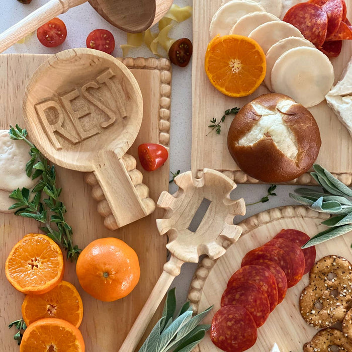 Imogene Pasta Spoon - Hand Carved