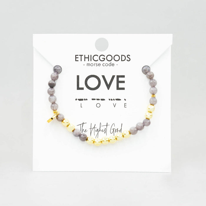 LOVE | Gold Morse Code Bracelet