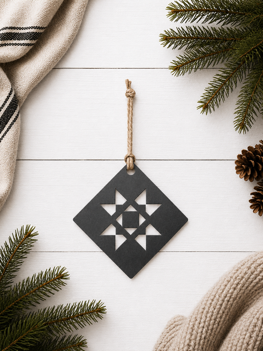 Quilt Square Christmas Tree Ornament